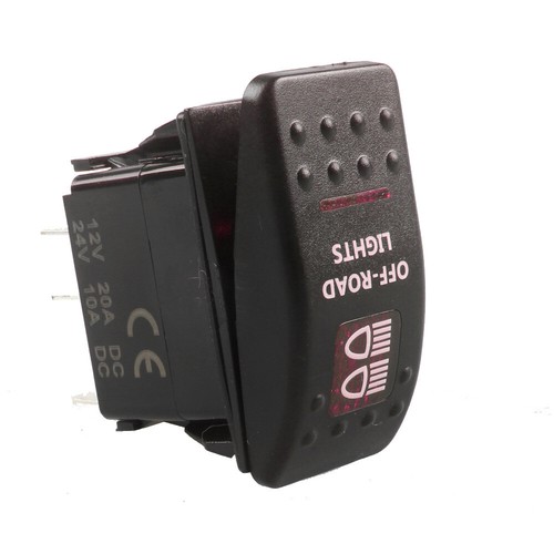Auto KFZ LKW 12V/24V Wippschalter Wippenschalter LED beleuchtet Einbauschalter - Bild 41 von 46