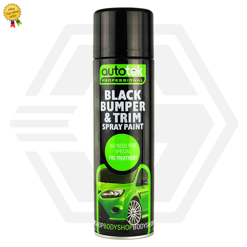 Autotek Professional Black Bumper & Trim Spray Paint Aerosol 500ml eBay