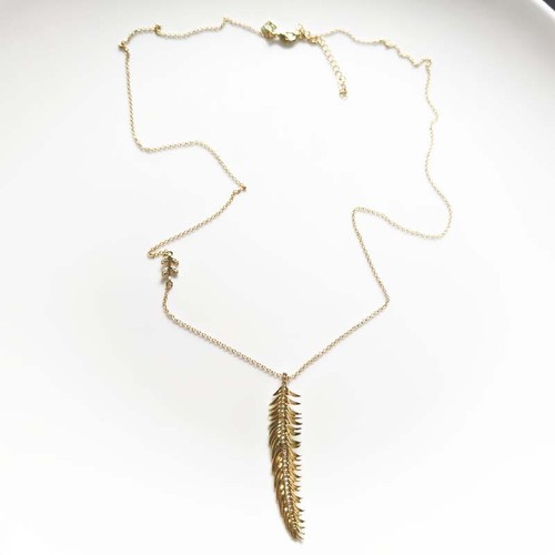 29" New Banana Republic Leaf Pendant Necklace Gift Fashion Women Party Jewelry - 第 1/4 張圖片