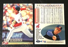 OREL HERSHISER RARE 1996 FLEER REGIONAL HIGH GLOSS ODDBALL REVCO CARD #5 INDIANS