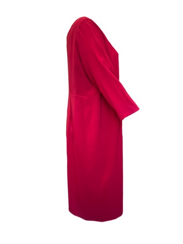 Marina Rinaldi Mujer Rojo Margarita Vestido Recto Nwt - Imagen 2 de 3