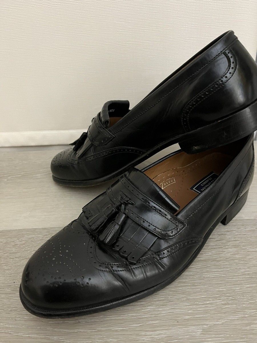 BOSTONIAN CLASSIC Men Size 10.5 M Black Leather Tassel Slip  display picture 1