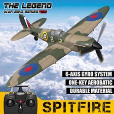 Spitfire WarBird 2,4 GHz 4CH RC aereo 6 assi giroscopio EPP schiuma RTF aliante 2 batterie