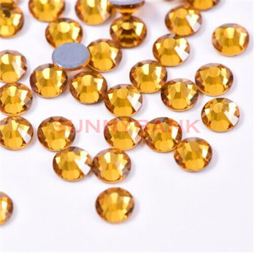 Bulk Pack DMC HotFix SS16 SS20 SS30 Iron On Rhinestone Crystal Flat Back Hot Fix - Picture 30 of 33