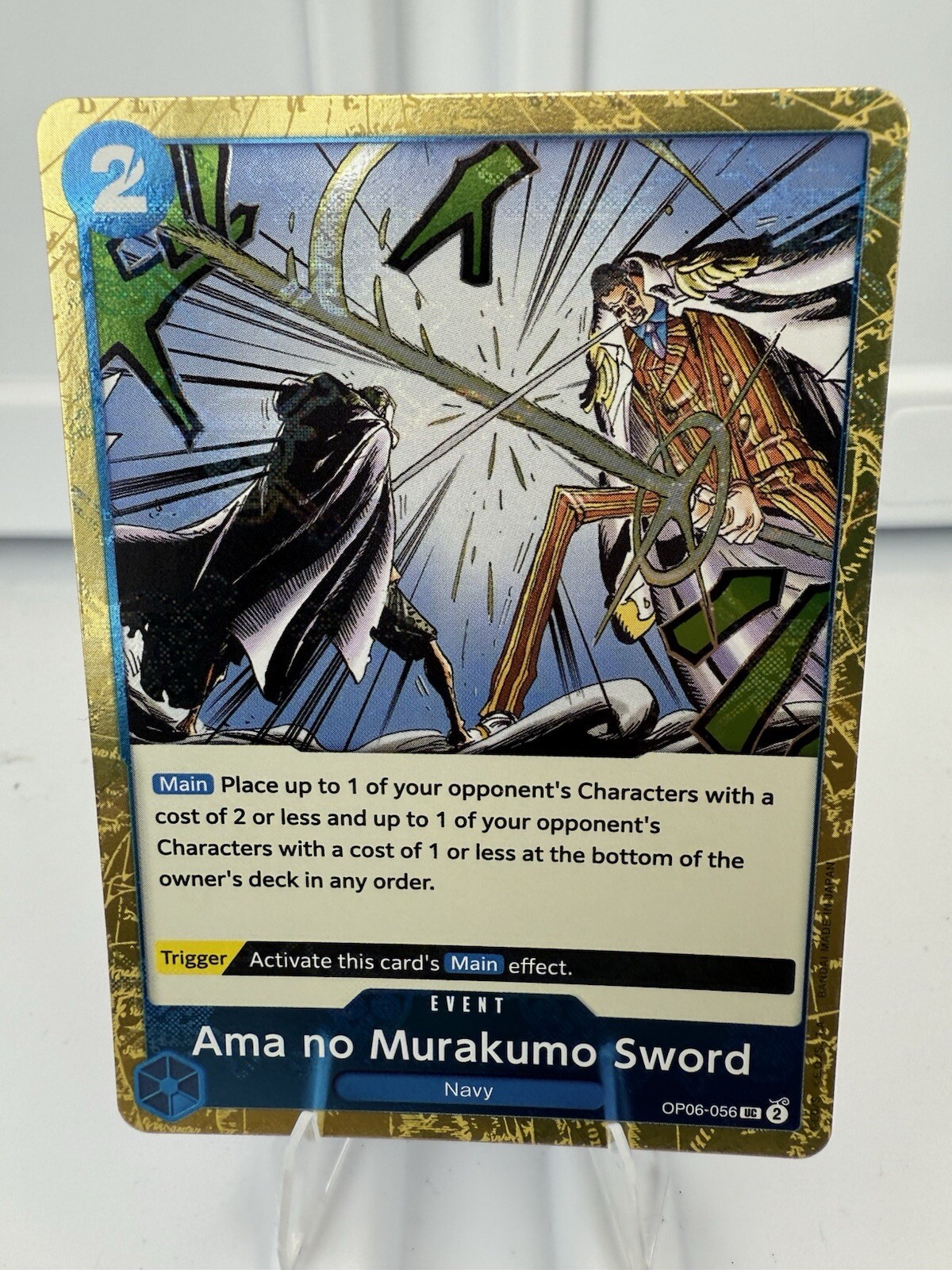 OP06-056 Ama no Murakumo Sword - One Piece TCG Card - PRB Jolly Roger Foil