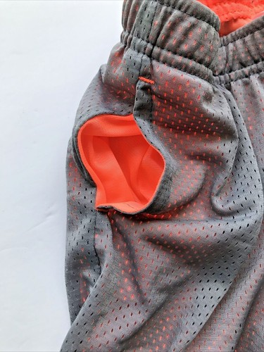 Athletic Works Boys size S 6-7 Mesh Shorts Color GRAY, ORANGE NWT - Picture 9 of 11