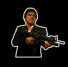 Scarface Tony Montana Die Cut Sticker Decal