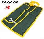 3 X CANVAS 16 POCKET SPANNER WRENCH HOLDER TOOL ROLL UP STORAGE BAG CASE POUCH