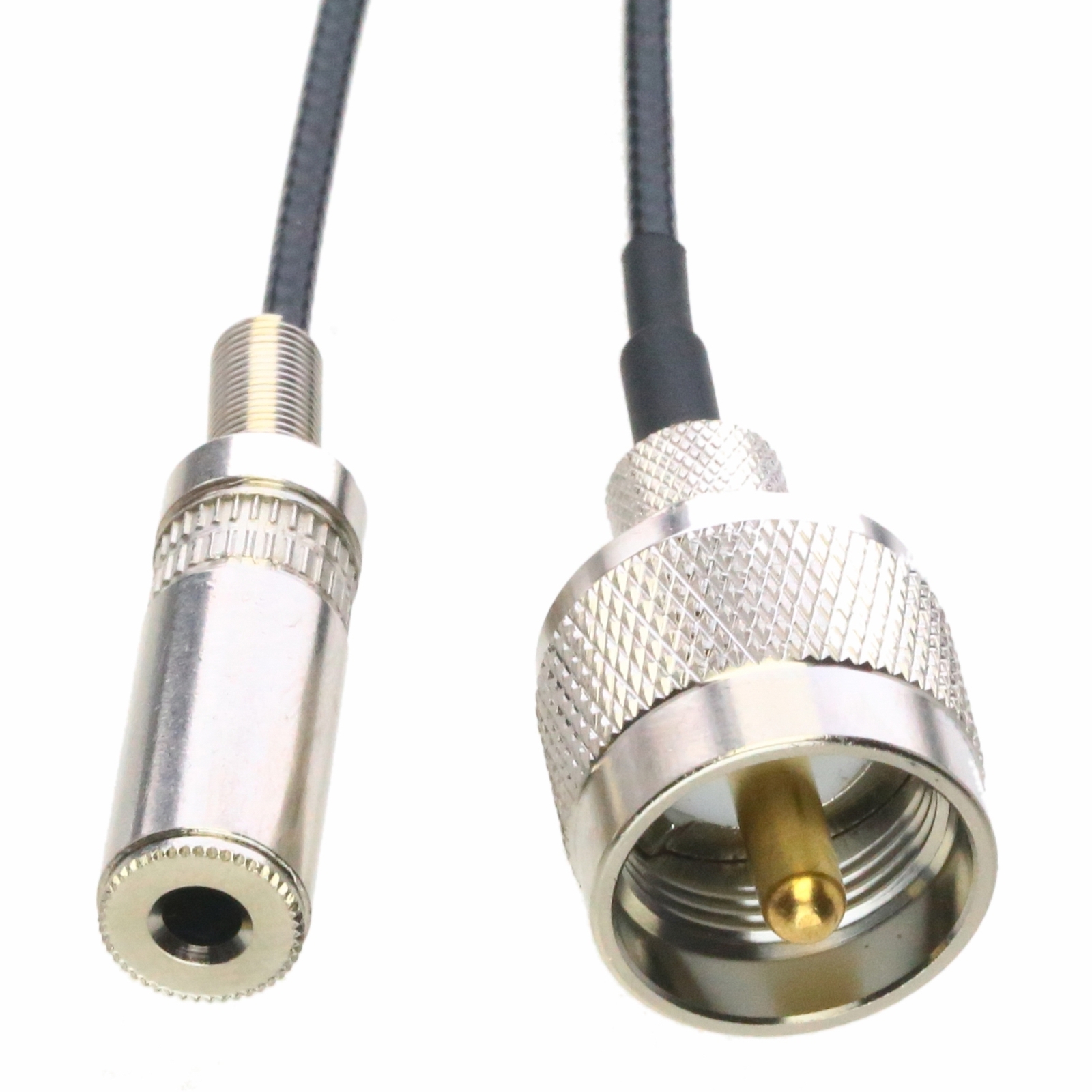 PL259 to 3.5mm TRS Stereo Jack Car Radio Antenna Cable 4