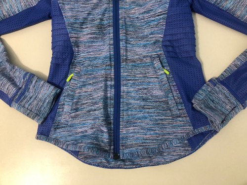 BLUE IVIVVA HOODED ATHLETIC JACKET GIRLS YOUTH SIZE 8 - Picture 6 of 6