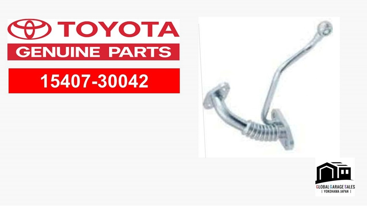 Toyota OEM 15407-30042 Pipe sub-assy, turbo oil inlet HIACE