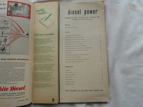 DIESEL POWER MAGAZINE-,1957 - Picture 2 of 2