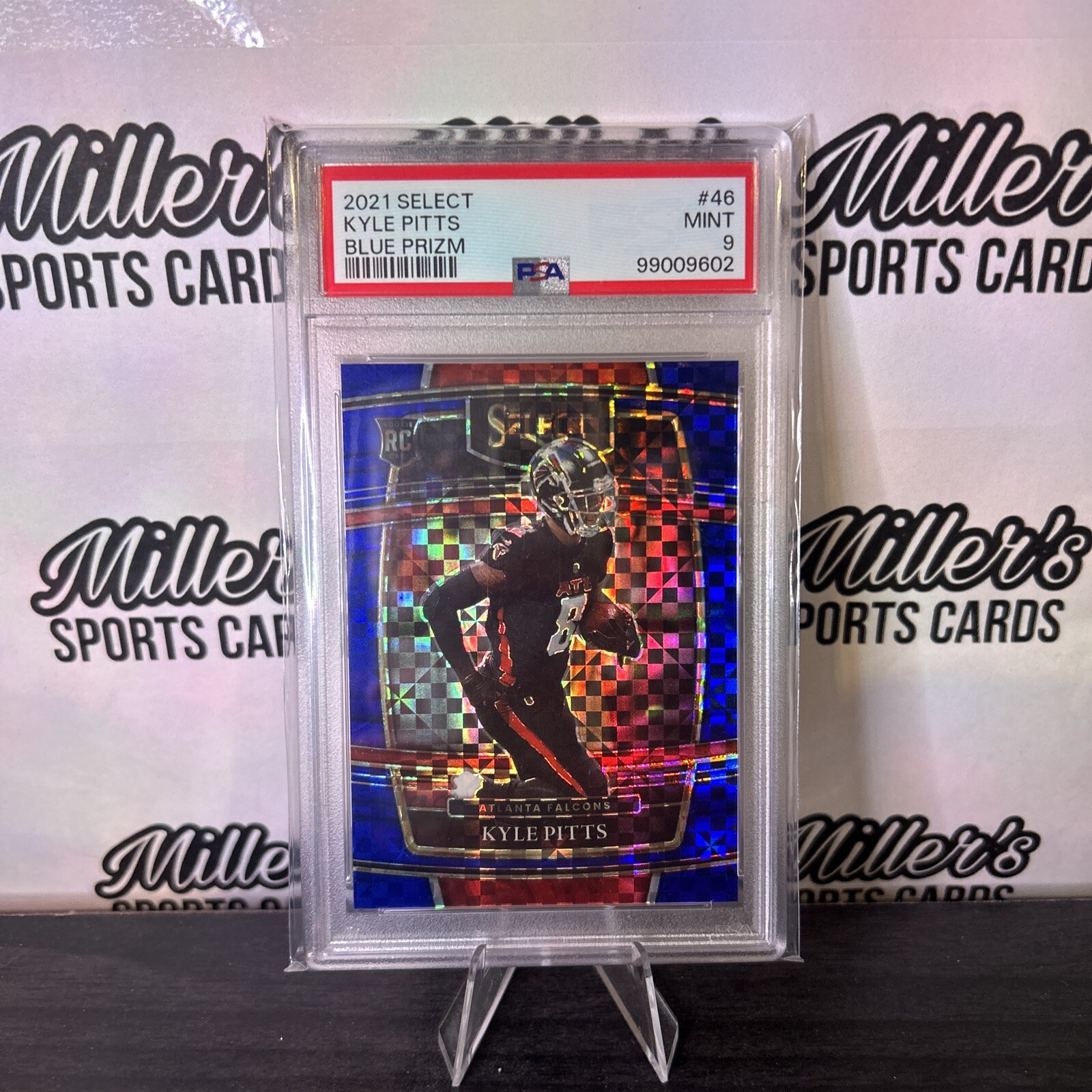 2021 select kyle pitts #46 Concourse blue prizm psa 9 /199