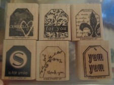 Stampin' Up Too Terrific Tags Set Stamp Scrapbooking Cards