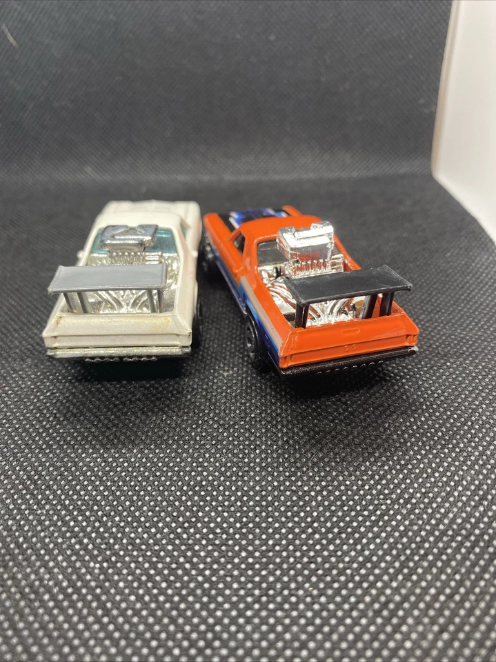 El Camino Chevy Spectraflame Orange And White Hot Wheels 2 Trucks - Image 4 of 4