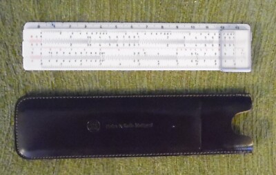 Slide rule, Nestler No 11 R, Rooster & Kolb, with leather case, no instructions
