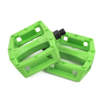 Mission Impulse Pedals 9/16 Inch Kelly Green