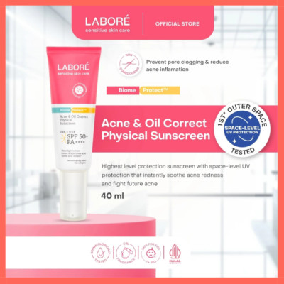 Labore Physical Sunscreen SPF50+ PA++++ for Acne & Oily Skin | Available 10-40ml