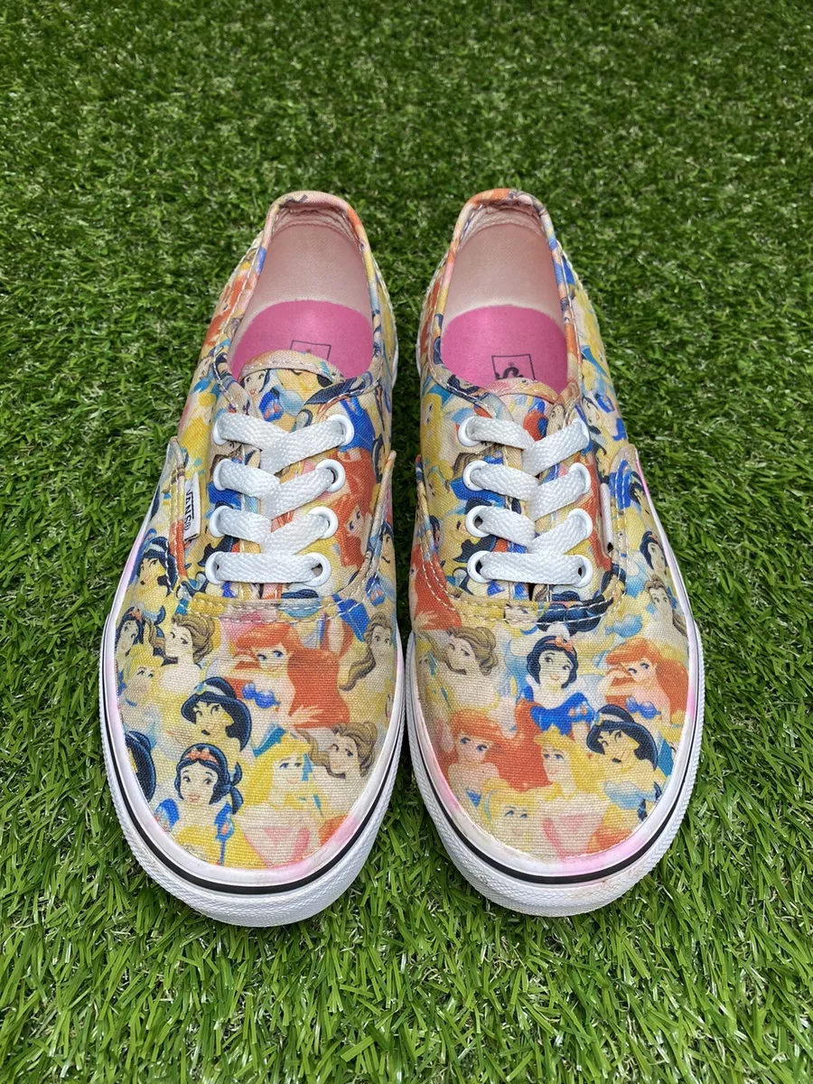 Authentic Vans X Disney Princess Shoes Youth Kids Size 3 Tennis