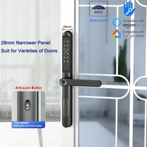 TTLock App Smart Aluminum Door Lock Waterproof Fingerprint Digital RFID Keyless