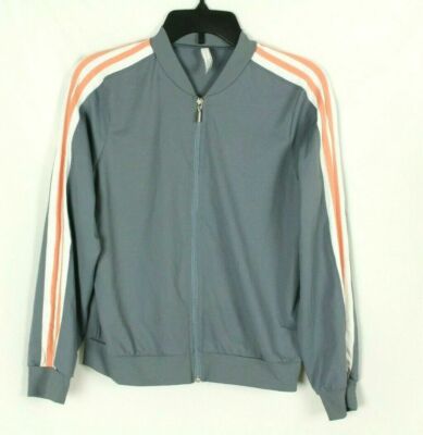 City Tech By City Lights Women's Track Jacket Gray Stretch Size M