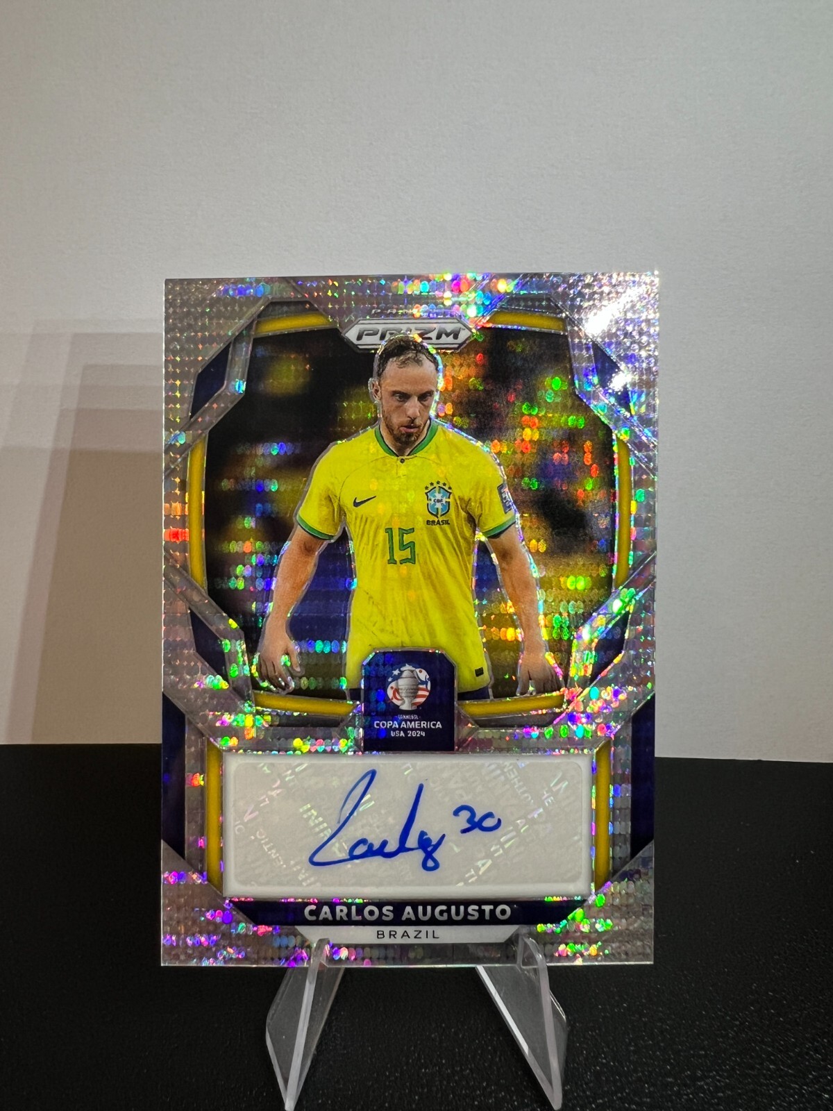 2024 Prizm CONMEBOL Copa America Carlos Augusto #S-CAO Auto Pulsar Brazil