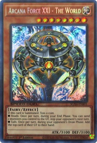 Yugioh Arcana Force XXI - The World - Speed Duel GX: Midterm Destruction |  eBay