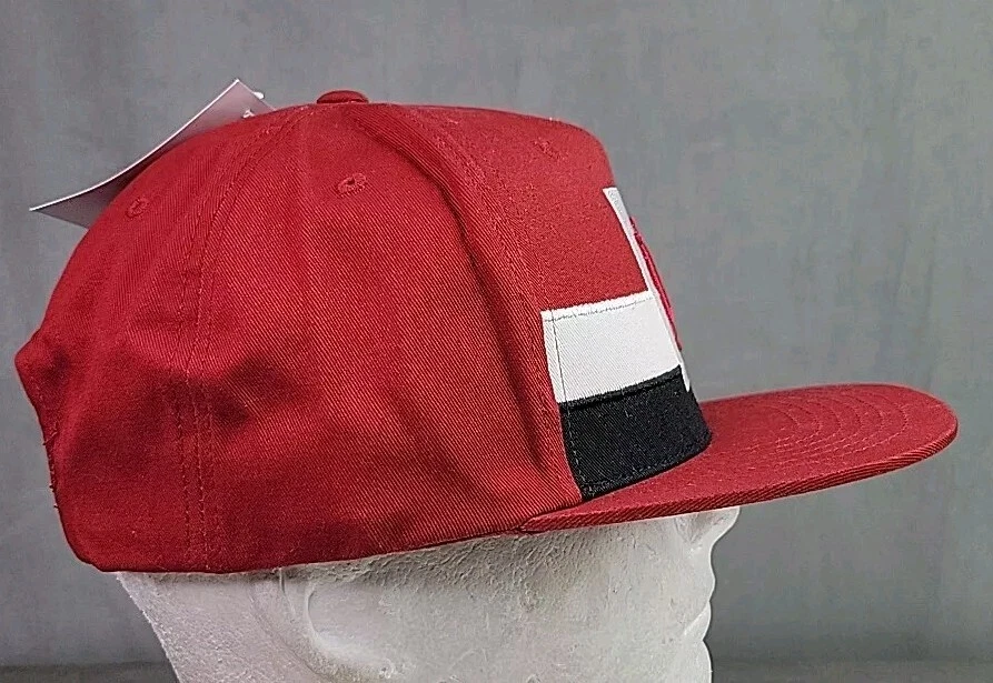 Sombrero de la Universidad de Indiana IU Hoosiers Correa Dos Rayas 3D Logo Gorra Foto 4 de 4