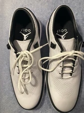 nike air jordan adg 4 golf shoes $195 men's size 4.5 white/black new without box