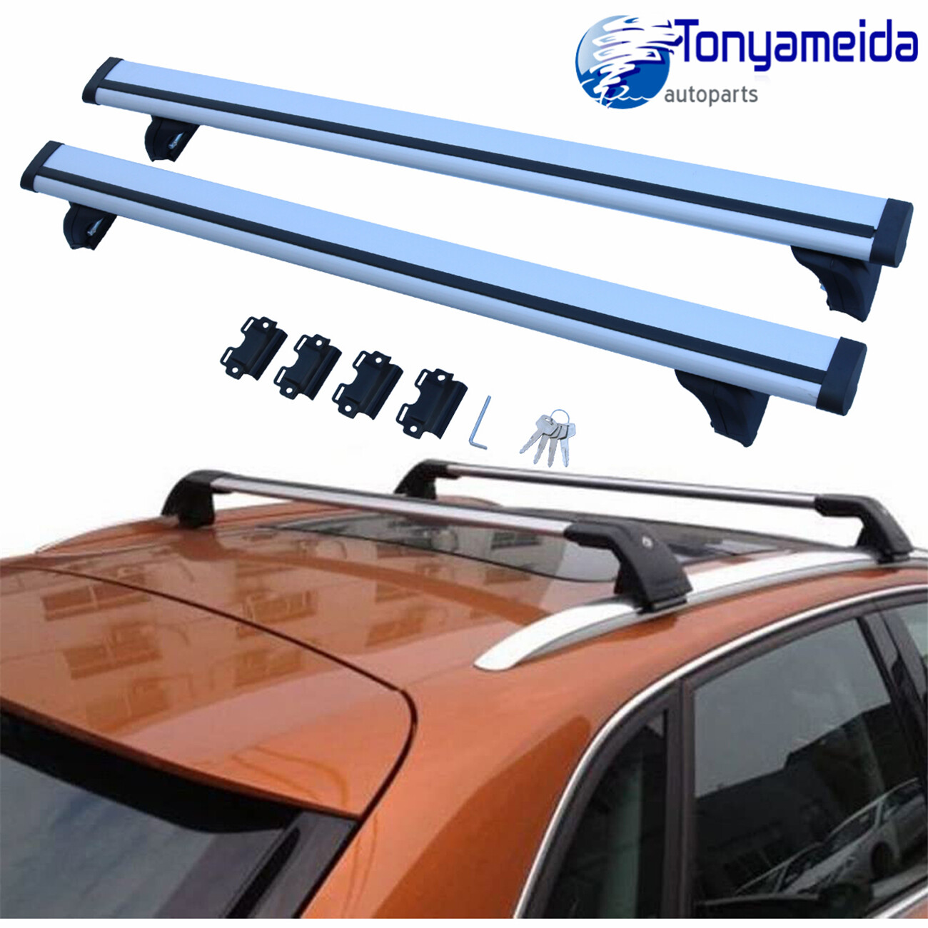 For 20072015 Audi Q7 Roof Rack Cross Bars Luggage Carrier Silver