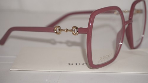 GUCCI Eyeglasses New Square Large Pink GG0890O 003 55 19 140 - Picture 2 of 8