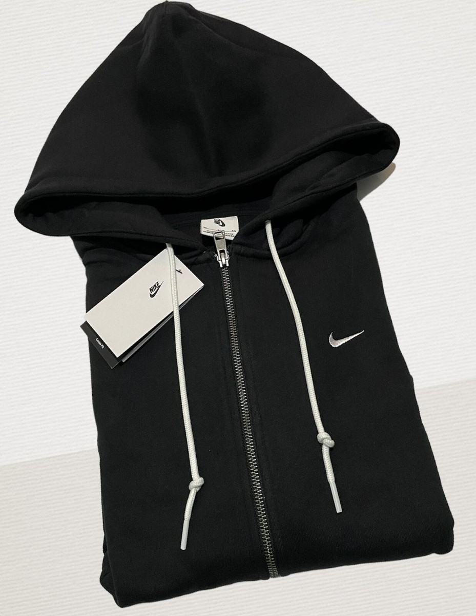Nike NRG Men's Full Zip Black Hoodies Pullover Sweatshirts Jumper