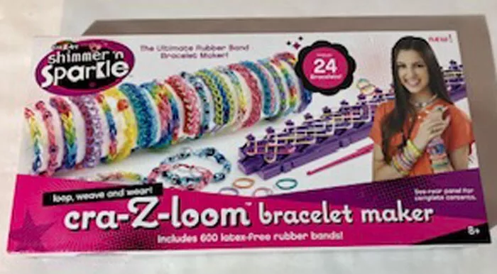 4 CRA-Z-LOOM BRACELET MAKER KITS SHIMMER 'N SPARKLE SIMPLE EASY NIB