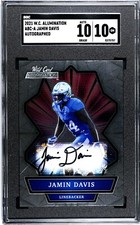 2021 Wild Card Alumination Jamin Davis Autograph SGC 10 w/10 AUTO RC