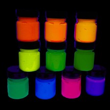 Fluorescent Ultraviolet Glow Blacklight Art Craft Rave Paint - 30ml or 60ml