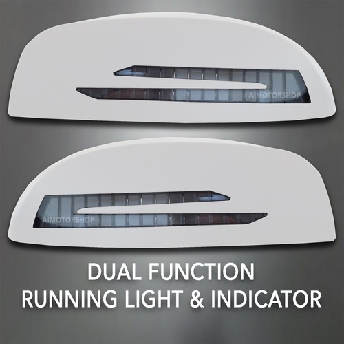 07-13 Silverado/Sierra Mirror Cover with Running Light & Indicator-Olympic White - Picture 4 of 7