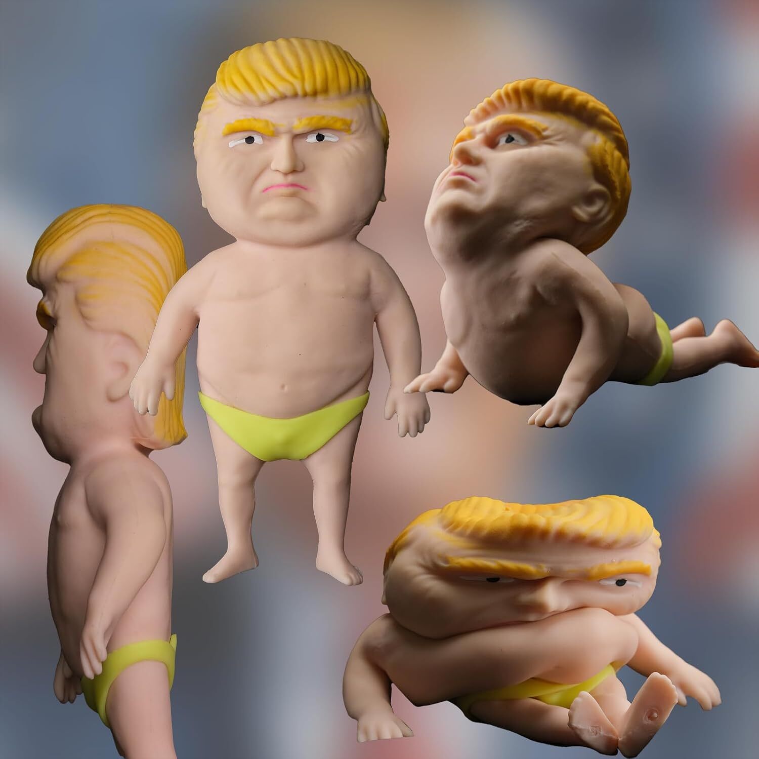 Splat Doll Squishy Toy Hilarious Squeeze Fidget Rubber to Stress... 