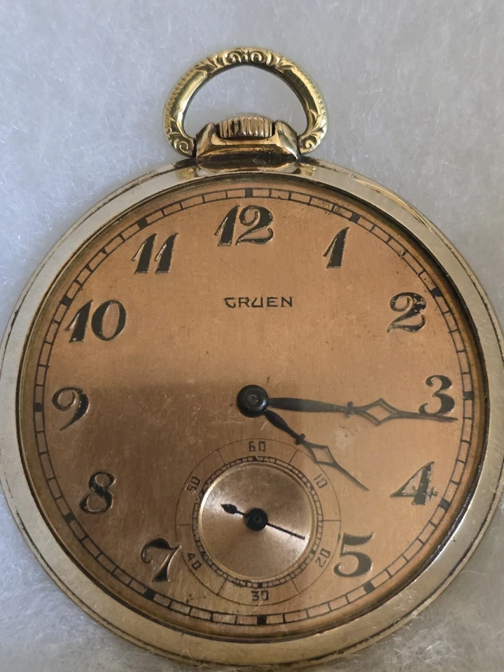 Gruen Pocket Watch. Movement, 975 15 Jewels Manual Wind. - Image 2 of 4