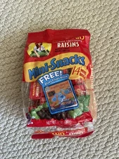 Vintage 2009 Sun-Maid Unopened Package Raisins Mini Snacks W/ Blues Clues Offer