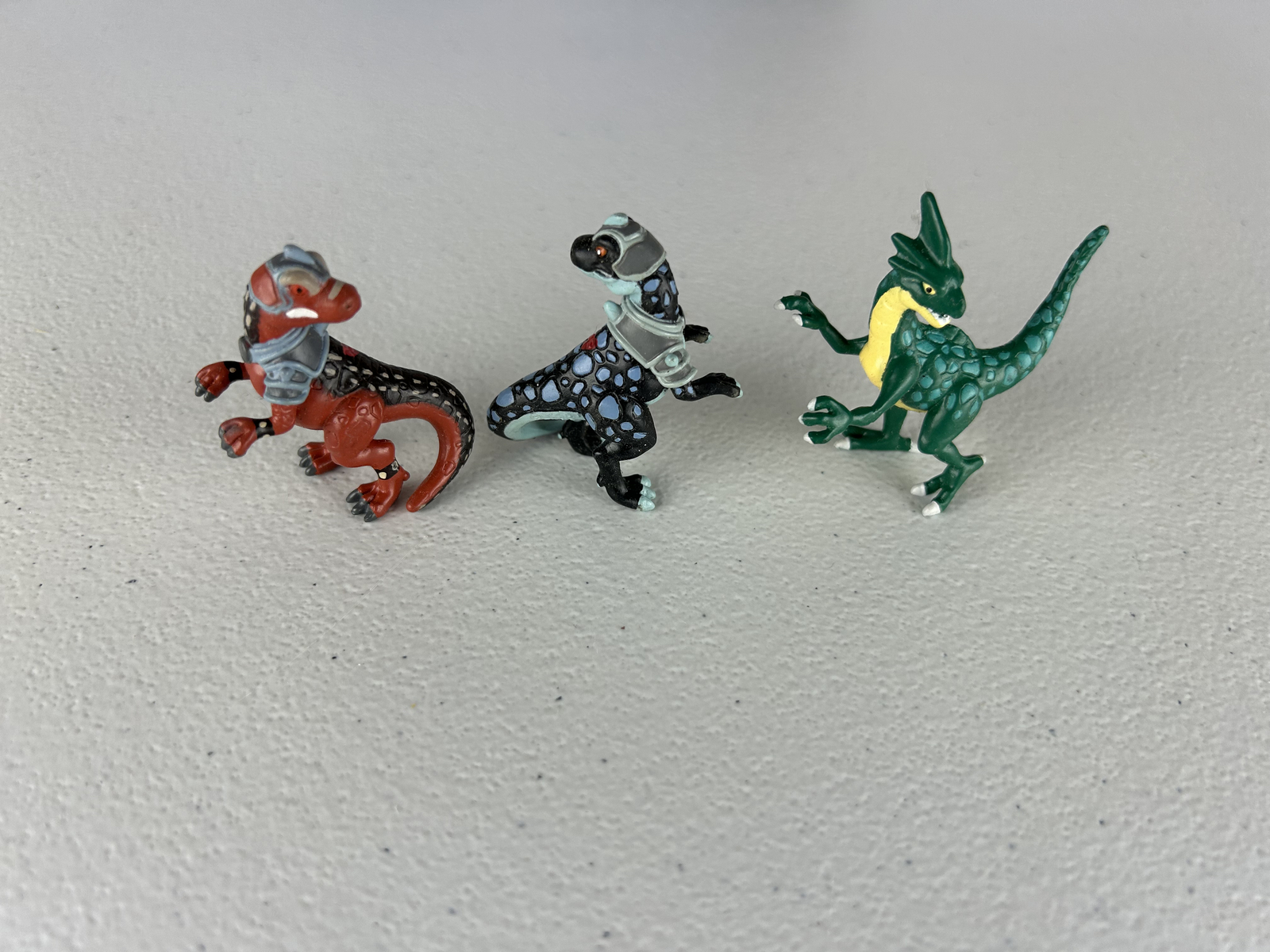 Monster Rancher Mini Figure Lot of 3 PVC Figures 1999 Playmates Vintage Dinosaur