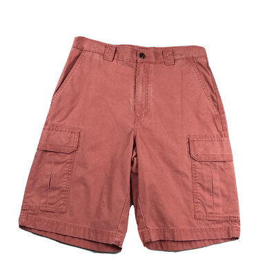 LL Bean Shorts Mens 30 Salmon Pink Cotton Natural Fit Lightweight 