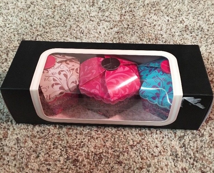 Cupcake Panty Affinitas 3 Hipster Small Pink Purple Multi Great for Travel NIP-image