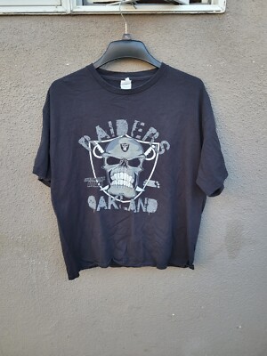 Vintage Oakland Raiders Skull T Shirt Size XL | eBay