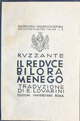 Il reduce Bilora Menego Ruzzante 1940