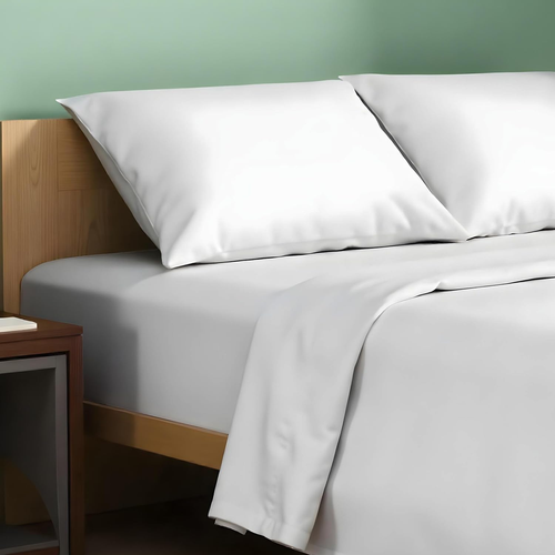 100% Organic Cotton Percale Sheets Queen Size - White Cotton Percale Sheets Quee