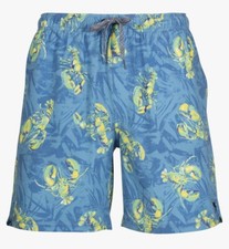 Salt Life Salty Rock Lobster Volley Short L Blue Salty Saltlife NWT New