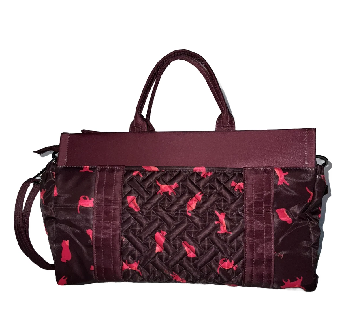 Lug Romper 2 East West Convertible Shoulder Bag Tote Handles Wine
