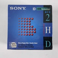 Sony 3.5 Inch Micro Floppy Disk Double Sided High Density 1.44MB B-B