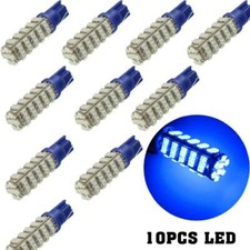 10x Ultra Blue T10 Wedge 68 Smd Led Light Bulb W5w 168 921 192 194 2825 158