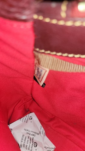 Dooney & Bourke Crimson Quilted Hearts Florentine Leather Shopper Tote Shoulder - Picture 15 of 20